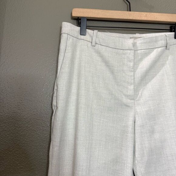 H&M Light Grey Flat Front Trouser Pants - Picture 5 of 12
